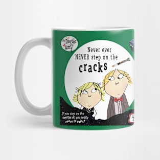 The Doctor & Amy - Never ever never step on the cracks Mug